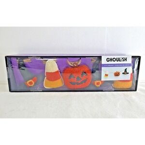 Ghoulish 6ft Halloween Witch Hat Candy Corn Pumpkin Garland